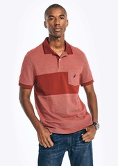 Nautica Mens Sustainably Crafted Classic Fit Colorblock Polo