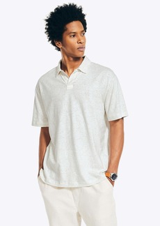 Nautica Mens Sustainably Crafted Classic Fit Printed Polo