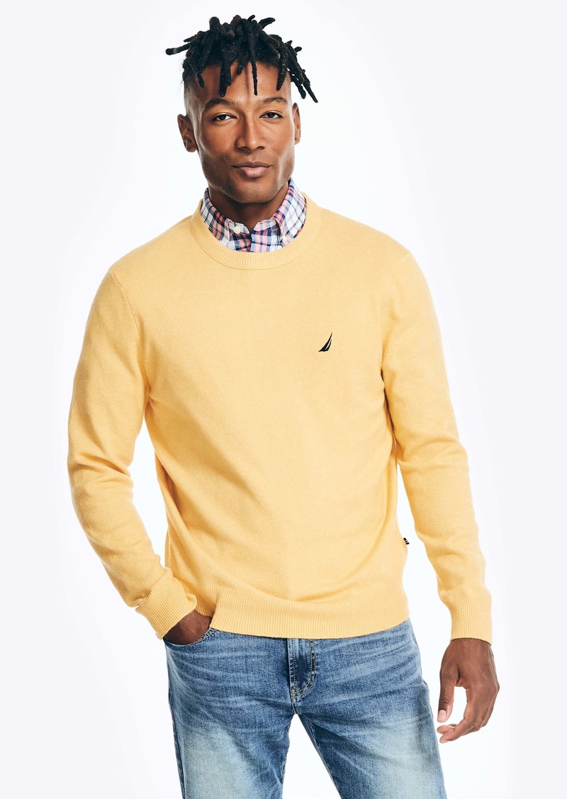 Nautica Mens Sustainably Crafted Crewneck Sweater
