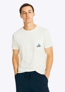 Nautica Mens Sustainably Crafted Fishing Graphic T-Shirt