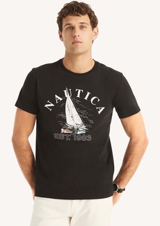 Nautica Mens Sustainably Crafted Heritage Graphic T-Shirt