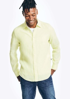 Nautica Mens Sustainably Crafted Linen Shirt