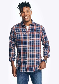 Nautica Mens Sustainably Crafted Plaid Shirt