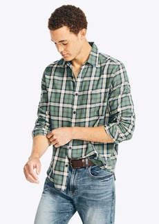 Nautica Mens Sustainably Crafted Plaid Shirt