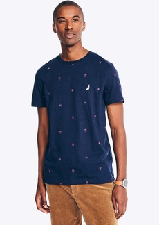 Nautica Mens Sustainably Crafted Printed Crewneck T-Shirt