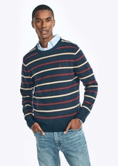 Nautica Mens Sustainably Crafted Striped Sweater