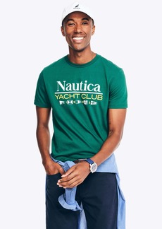Nautica Mens Sustainably Crafted Yacht Club Graphic T-Shirt
