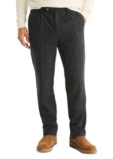 Nautica Men's Tailored-Fit Pleated Pants - Navy