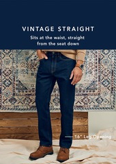 Nautica Men's Vintage Straight-Fit Stretch Denim 5-Pocket Jeans - Midnight Tide