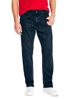 Nautica Men's Vintage Straight-Fit Stretch Denim 5-Pocket Jeans - Black Lagoon