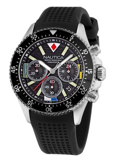 Nautica Mens Westport Recycled Silicone Chronograph Watch