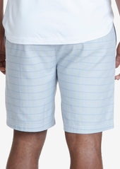 Nautica Men's Windowpane Plaid Cotton Pajama Shorts - Natural Grey