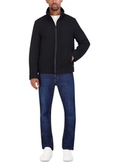 Nautica Men's Wool Blend Zip Jacket - Charcoal