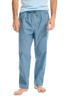Nautica Men's Woven Plaid Pajama Pants - Cornflower Blue