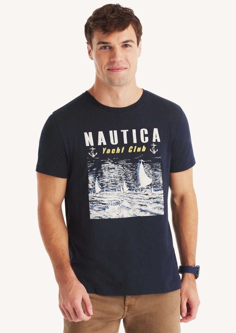 Nautica Mens Yacht Club Graphic T-Shirt