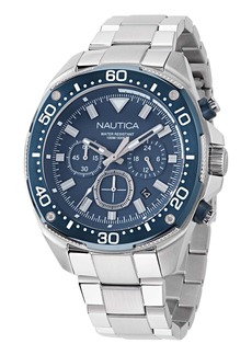 Nautica Nct Blue Sail Chronograph Stainless Steel Watch