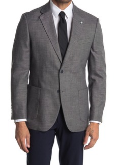 Nautica Notch Lapel Structured Weave Sport Coat in Grey at Nordstrom Rack