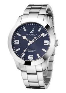 Nautica Pacific Beach Stainless Steel 3-Hand Watch