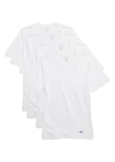 Nautica Pack of 4 Limited Edition Crewneck T-Shirt in White/Nautica 05 Logo at Nordstrom Rack
