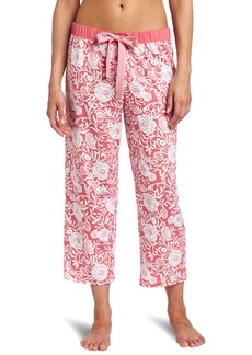 Nautica Sleepwear Women's Floral Capri Pajama Bottom