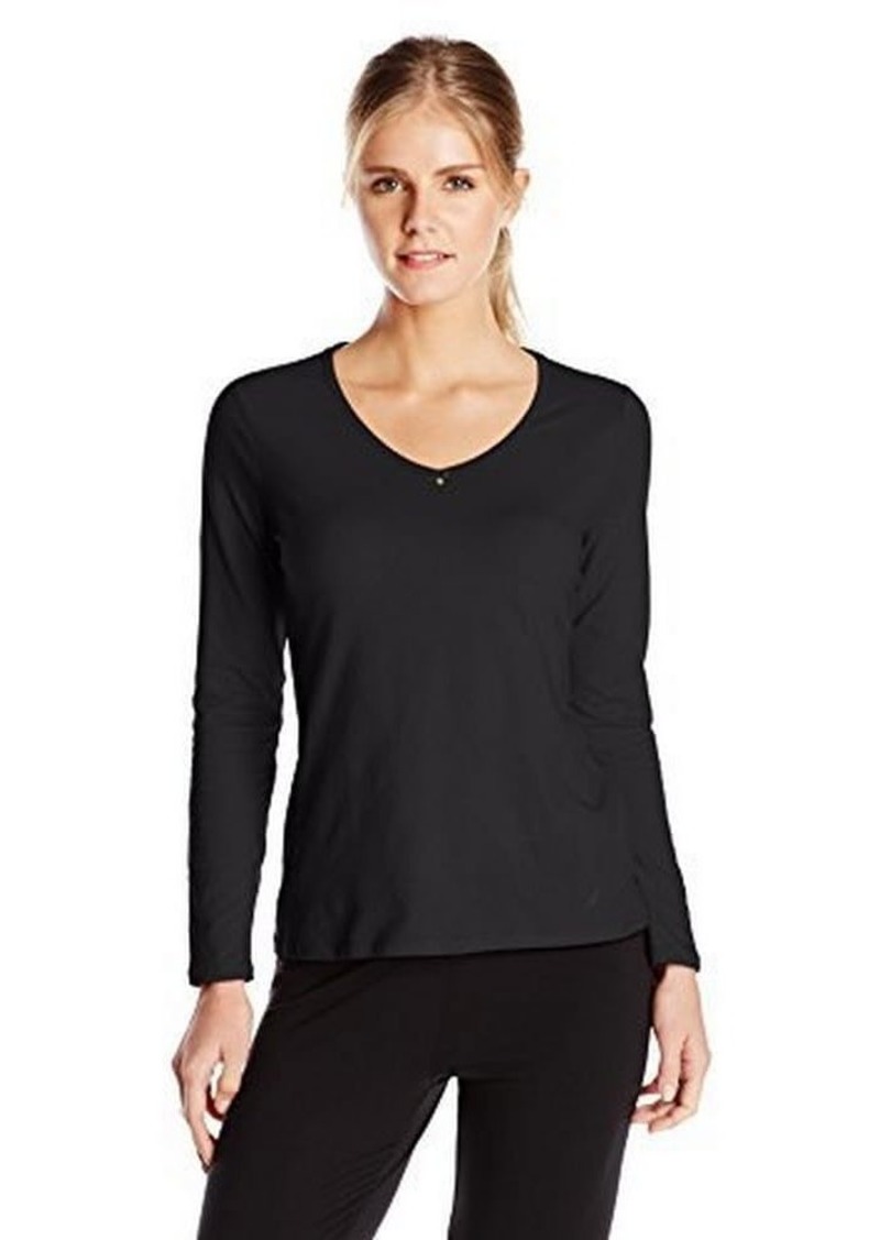 Nautica Sleepwear Women's Solid Long Sleeve Pajama Top