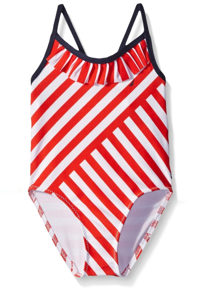 Sun Protection Nautica Girls One Piece Swimsuit with UPF 50