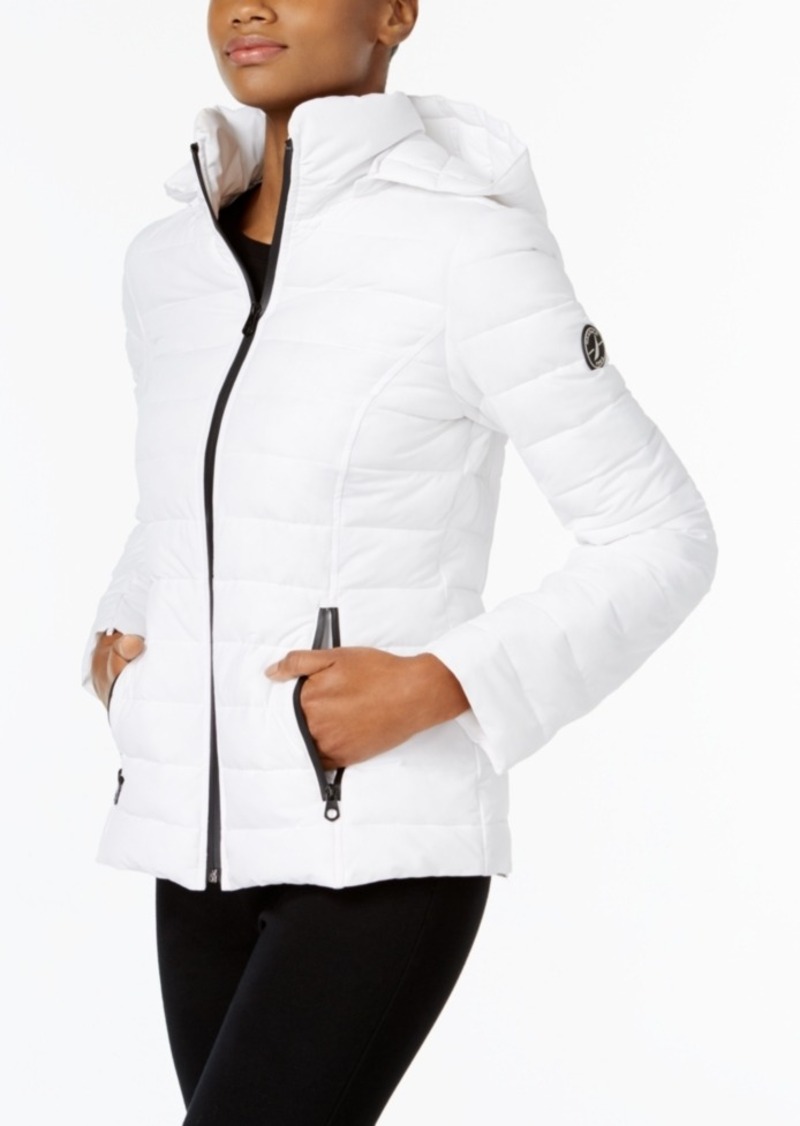 nautica stretch puffer water resistant jacket