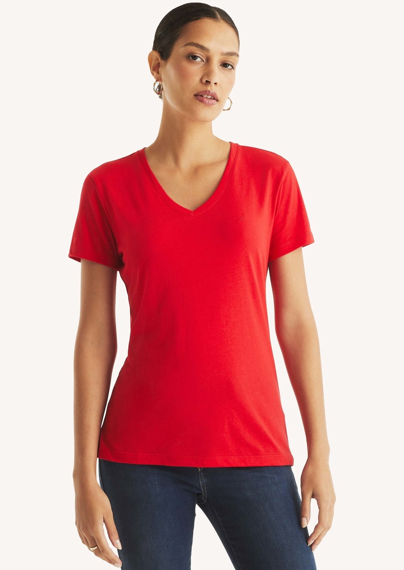 Nautica Sustainably Crafted V-Neck Deck T-Shirt