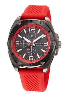 Nautica Textured Silicone Multi-Function Watch