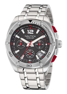 Nautica Tin Can Bay Stainless Steel Chronograph Watch