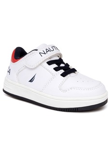 Nautica Toddler and Little Boys Caraoni Casual Sneakers - White/Black