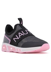 Nautica Toddler Girls Alois Beacon Light Up Slip On Sneakers - Black, Pink
