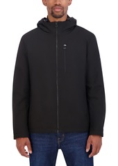 Nautica Transitional Faux Shearling Lined Water Resistant Jacket in Black at Nordstrom Rack