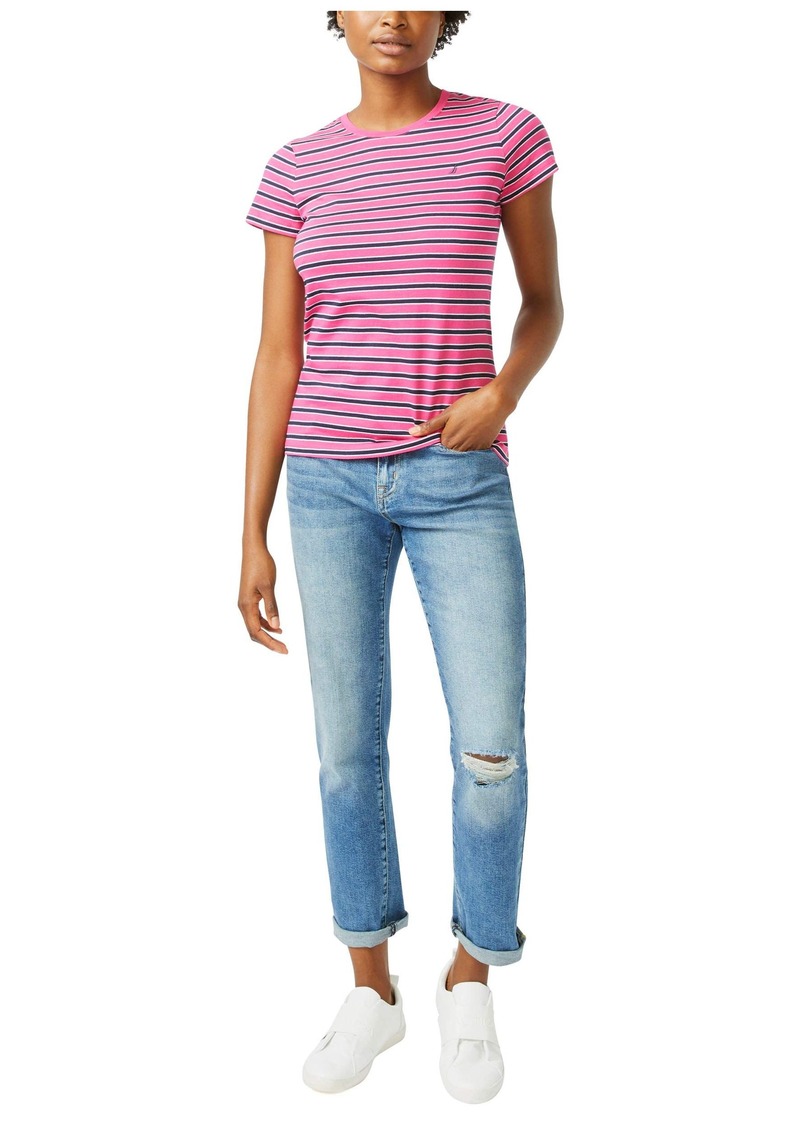 Nautica Women's Classic Fit Stripe T-Shirt