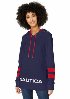 Nautica womens Classic Supersoft 100% Cotton Pullover Hoodie Hooded Sweatshirt   US