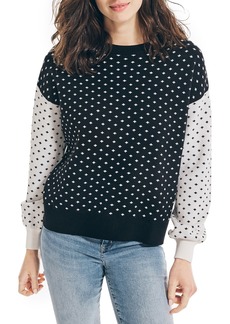 Nautica Women's Dot Print Jacquard Sweater