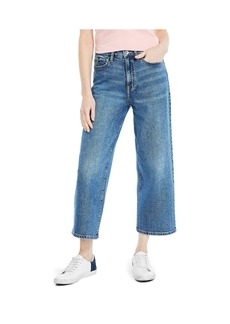 Nautica Women's Jeans Co. High Rise Wide Leg Crop Denim