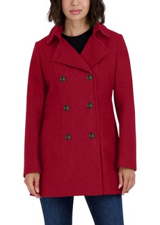 Nautica Women's Peacoat and Removable Hood Deep Red