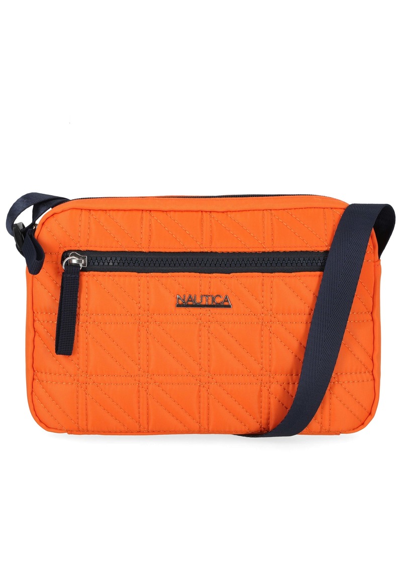 Nautica Womens Quilted Camera Crossbody Bag