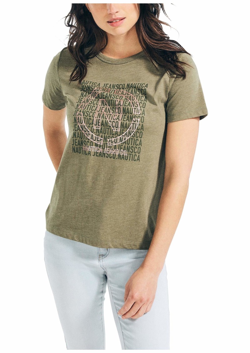 Nautica womens Nautica Women's Soft Cotton Graphic T-shirt T Shirt   US