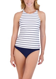 Nautica Women's Standard Crossback Halter Neck Tankini Tummy Control Removable Cup Adjustable Strap Swimsuit Set