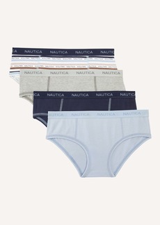 Nautica Womens Stretch-Cotton Hipster Brief, 4-Pack