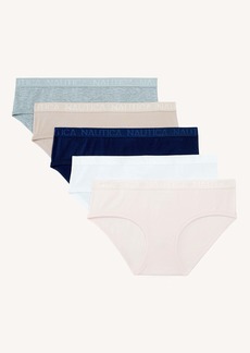 Nautica Womens Stretch-Cotton Hipster Brief, 5-Pack