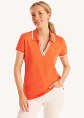 Nautica Womens Sustainably Crafted Deck Polo