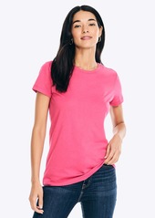 Nautica Womens Sustainably Crafted Solid Crewneck T-Shirt