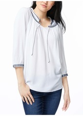 Nautica Women's Three-Quarter Sleeve Top