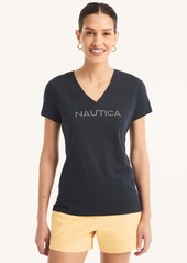 Nautica Womens V-Neck T-Shirt