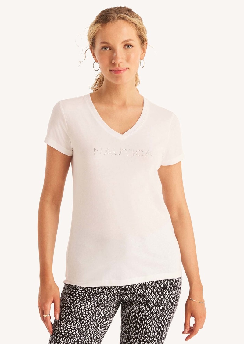 Nautica Womens V-Neck T-Shirt