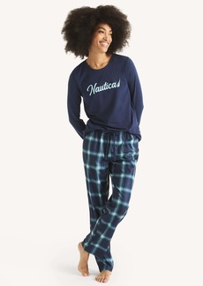 Nautica Womens Women's Family Plaid Pajama Set