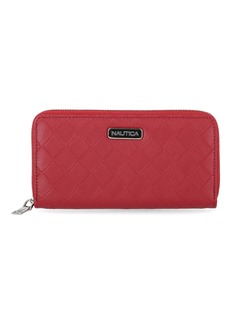 Nautica Woven Zip Wallet